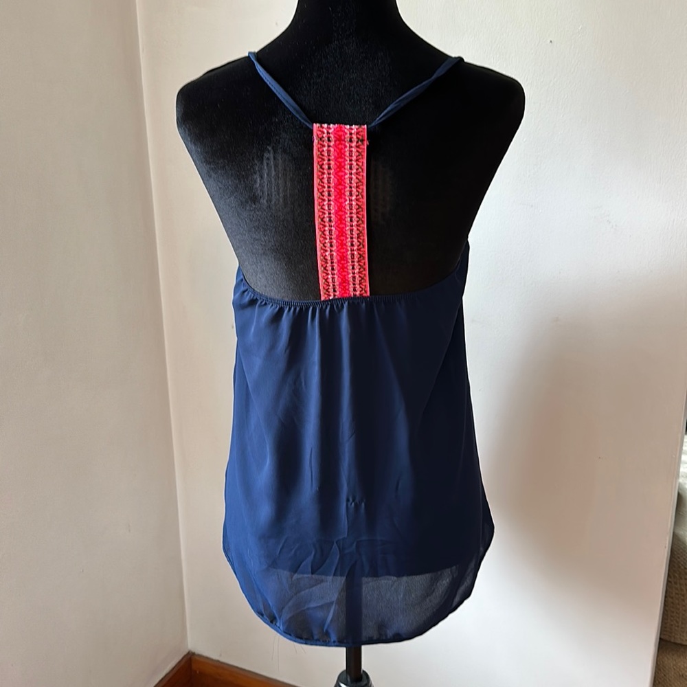 Navy Racerback Tank